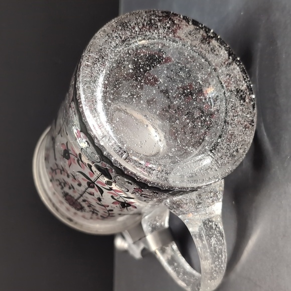 VGT,German Rein Zinn Glass Beer Stein With a Pewter Hinged Lid. - Picture 6 of 9